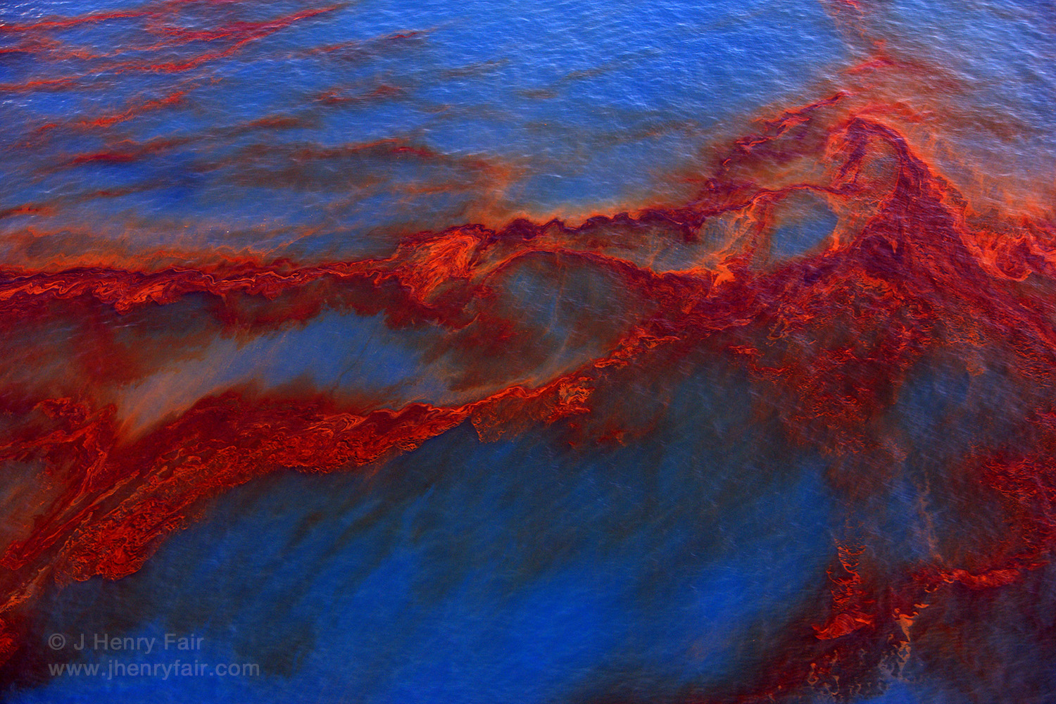 Oil from BP Deepwater Horizon spill at the Gulf Macondo well floats on the Gulf of Mexico